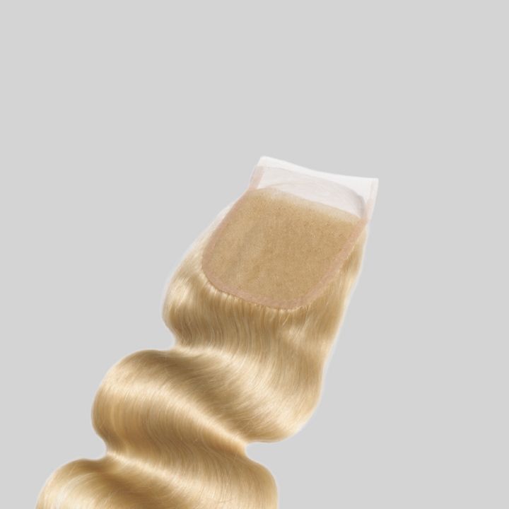 Beautiful Blonde Hair Extension Closure - Premium Virgin Hair